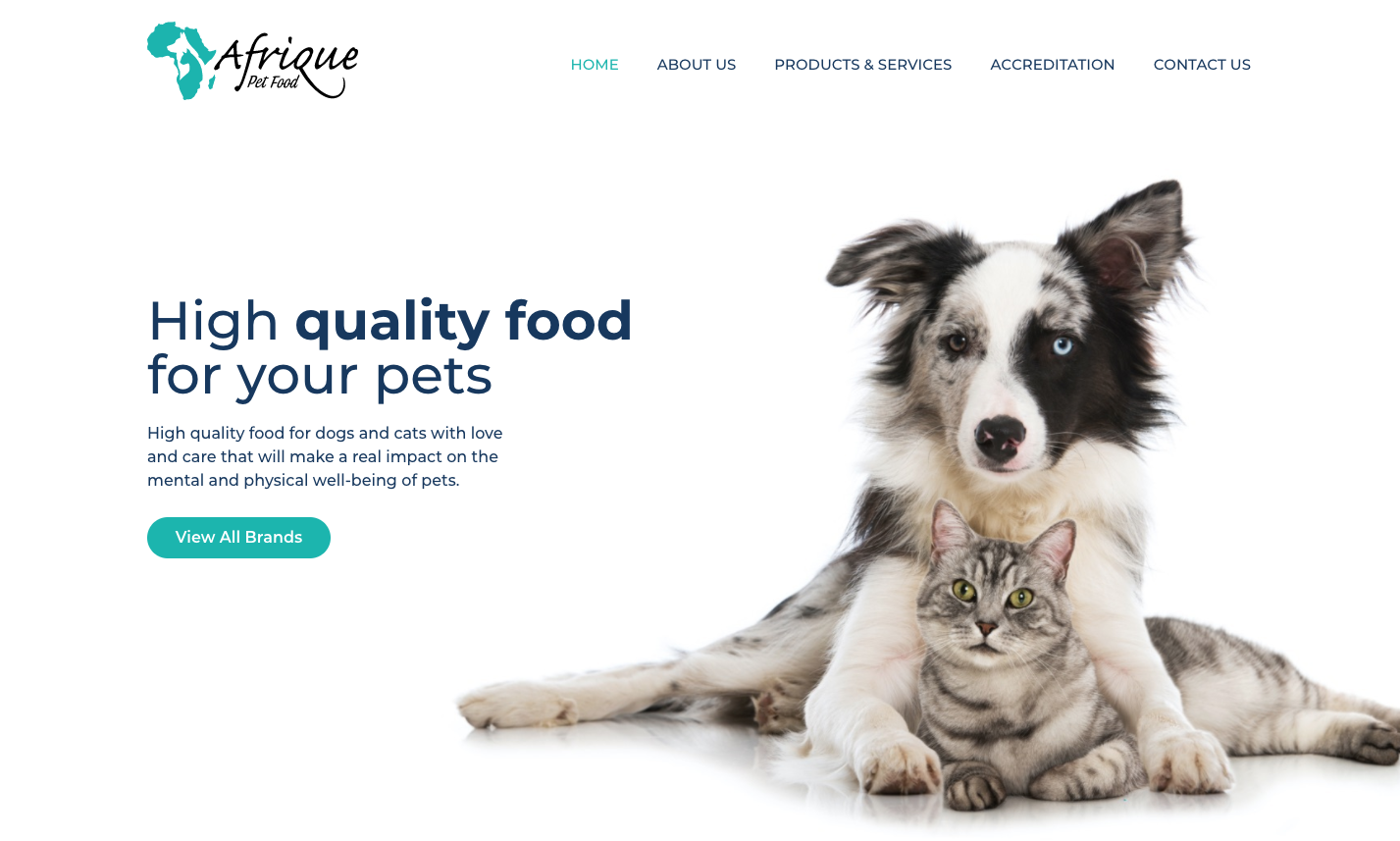 Afrique Pet Food Quality Extruded Pet Food Manufacturing